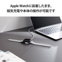 Apple Watch バンド シリコン マグネット式 グレー AW-45BDMAGGY エレコム 1個