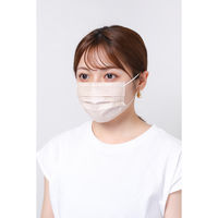 Kirei Mask（キレイマスク） コーディネートカラー（ピンク・ベージュ）すこし小さめ 1箱（40枚入） 川本産業 カラーマスク
