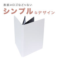 セキセイ クリヤーファイル 高透明 A4 20P 黒台紙入り ホワイト KP-5522-70 1セット(2冊)
