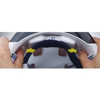 ジェントス ライトが直接取り付けられるジェントス産業用ヘルメット GRIT GH01VYT-WH 1個