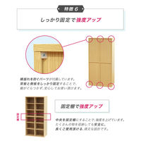 ネットフォース シューズラック 靴箱 2列6段 12人用 ホワイト NF-SR0612-12-AW 1台（直送品）