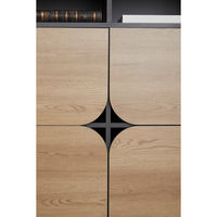 【軒先渡し】SMILE CORP RITZY HORN ストレージ 幅1200×奥行450×高850mm アッシュオーク 720036 1台（直送品）