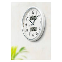 セイコー 温湿度・カレンダー表示付き自動点灯電波掛時計 KX276W 1個