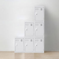 サンワサプライ 個別ロッカー 幅316×奥行400×高さ500mm ホワイト PLK-PS300W 1台（直送品）