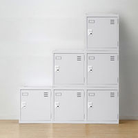 サンワサプライ 個別ロッカー 幅455×奥行400×高さ500mm ホワイト PLK-PS400W 1台（直送品）