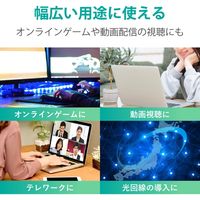 エレコム やわらかLANケーブル/CAT6A/爪折れ防止/10m/ブラック LD-GPAYT/BK100 1個（直送品）