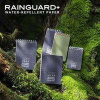 日本ノート メモ レインガードプラス B7 方眼罫 グリーン SW240G 1セット(5冊)（直送品）