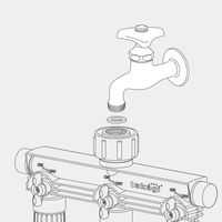タカギ（takagi） 3分岐蛇口ニップル GWF11