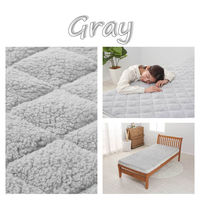 西川 洗えるとろふわ敷きパッド MOFUMOFU 吸湿発熱 抗菌 消臭 シングル グレー CM02042401 1枚（直送品）