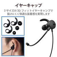 ヘッドセット 片耳 マイク付きイヤホン USB接続 ノイズリダクション ブラック HS-EP100UNCBK エレコム 1個（直送品）