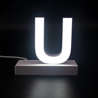 アクリサンデー ａｂｃＭＩＸ　マグネット連結文字　ＨＡ１００シリーズ　アルファベット大文字　【Ｕ】 112025 1個（直送品）