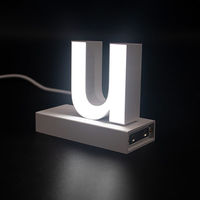 アクリサンデー ａｂｃＭＩＸ　マグネット連結文字　ＨＡ１００シリーズ　アルファベット小文字　【ｕ】 112057 1個（直送品）