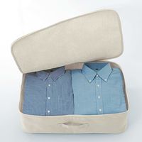 無印良品 ポリエステル麻 ソフトボックス 衣装ケース 約幅59×奥行39×高さ18cm 1セット（2個） 良品計画