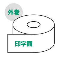 サーマルレジロール紙 中保存 FSC認証 箱入（黒ポリなし） 80mm×80φ 6巻 046644  オリジナル