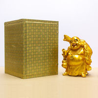 みはし 金色布袋像 FRP製 化粧箱付き Sサイズ 高さ21cm NZA002S 1個（直送品）