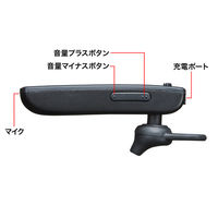 サンワサプライ Bluetoothモノラルヘッドセット MM-BTMH37BKN 1個（直送品）