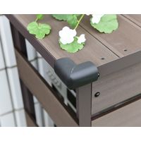 YAMAZEN エアコン室外機カバー 人工木 国内最大級のエアコン室外機(29畳用)にも設置可能 MWAC-110(DBR) 1台