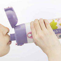 スケーター 水筒 キッズ 420ml ステンレス 2way 直飲み コップ ハッピー&スマイル 391002 1個（直送品）