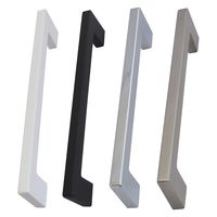 New Hikari (ニューヒカリ） 角型取手　120mm マットホワイト SH-KT120W 清水 1個（直送品）