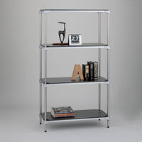 【軒先渡し】エレクター　ベーシックシリーズ　ウッドシェルフ棚用　幅900×奥行600mmシルバー枠・ブラック B2436MBS1 1枚（直送品）