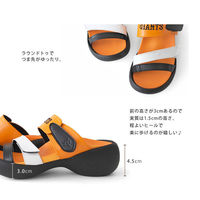 リゲッタ リゲッタカヌー ジャイアンツ レディース ブラック×オレンジ M BCEG5224YG-BLK×ORG-M 1足　ナースサンダル（直送品）