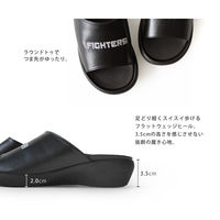 リゲッタ リゲッタカヌー ファイターズ レディース ブラック L BCFW3500NF-BLK-L 1足　ナースサンダル（直送品）