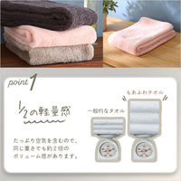 ホームテイスト ホームテイスト×エアーかおる【別注モデル】もあふわタオル　100×34cm SH-20-MFT1034 シェルピンク1個（直送品）