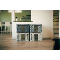 アンファンス 収納ボックス 北欧調柄 たためるスタッキング 66L タングラム 298270 1個（直送品）