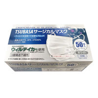 つばさ TUSBASAサージカルマスク ウィルテイカー抗ウイルス加工剤使用 4589765741602 1箱(50枚入)