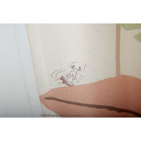 スミノエ PEANUTS 遮光カーテン ワイルドリーフ 1000×2000mm ピンク 4549781291369 1枚（直送品）