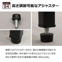 エイ・アイ・エス バルネ 3段ラック 幅600×奥行300×高さ700mm ブラウン BRN-01RK BR 1台（直送品）