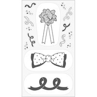 クリップステッカー リボン柄 82630006 1セット（3個） デザインフィル（直送品）