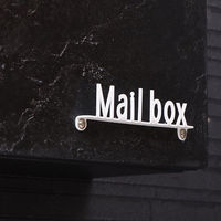 【軒先渡し】ヤマソロ スタッコ 壁掛けポスト 幅370×奥行143×高さ370mm ブラック 73-891 1台（直送品）