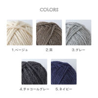 原ウール Knitworm Melange M ベージュ 1セット（5玉）（直送品）