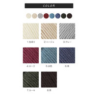 原ウール Knitworm オーガニックウール Hug 生成り 1セット（5玉）（直送品）