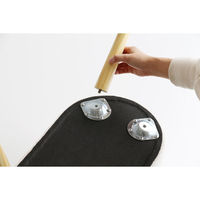 ICHIBA フェイ ボア ストレージスツール ホワイト ST-3624WH 1脚（直送品）