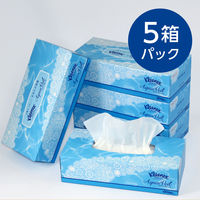 ティッシュペーパー　保湿　180組　1ケース(50箱:5箱入×10パック)　クリネックスティシューアクアヴェール　日本製紙クレシア