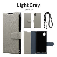 MSソリューションズ Galaxy A23 5G ショルダーストラップ付PUレザーケース ライトグレー LN-22WG1BLSLGY 1個