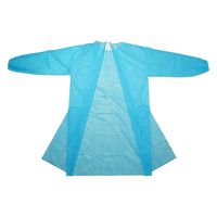 不織布アイソレーションガウン　ブルー　50枚　フリーサイズ　WS6670　小野商事