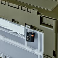 リス 折畳コンテナ50L扉付蓋付 GR GHOC090 1個