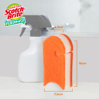 スリーエム(3M) スコッチブライト バスシャイン 抗菌スポンジ(研磨粒子なし) お風呂掃除 オレンジ BM-22K (1個入)