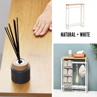 B.Bファニシング メラミン コンソールテーブル 幅600×奥行200×高さ800mm ナチュラル ONHT-0077NAT 1台（直送品）