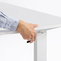 サンワサプライ ガス昇降デスク 幅1200×奥行600×高さ683～1070mm ホワイト×ホワイト ERD-G12060W 1台（直送品）