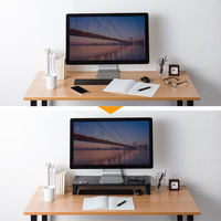 サンワサプライ 木製机上ラック(W600・ブラック) MR-LC312BK 1個（直送品）