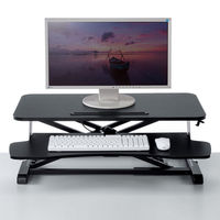 サンワサプライ エルゴノミクスリフトアップデスク 幅800×奥行615×高さ110～505mm  ブラック MR-ERGST5BK 1個（直送品）