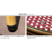 住まいスタイル プレジール ラウンドテーブルセット ブラック PLS-R70-3PSET-BLK 1セット(3点入)（直送品）