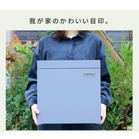 住まいスタイル ミケ 新聞受け付き壁掛けポスト 幅370×奥行105×高さ367mm ラベンダーブルー PST-004BLU 1台（直送品）