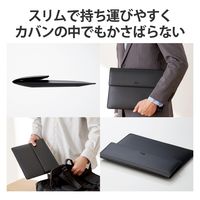 パソコンケース 11.6インチ MacBook Air/Pro ソフトレザー ブラック BM-IBSVW02BK エレコム 1個