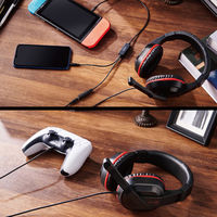 ゲーミングヘッドセット 有線 4極 3.5mm 接続 ミキサー機能付 ブラック HS-GM04MSTBK エレコム 1個