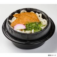 福助工業 T-丼麺 本体 黒 300枚(50枚×6) 0721069 1ケース(300枚入(50枚×6袋))（直送品）